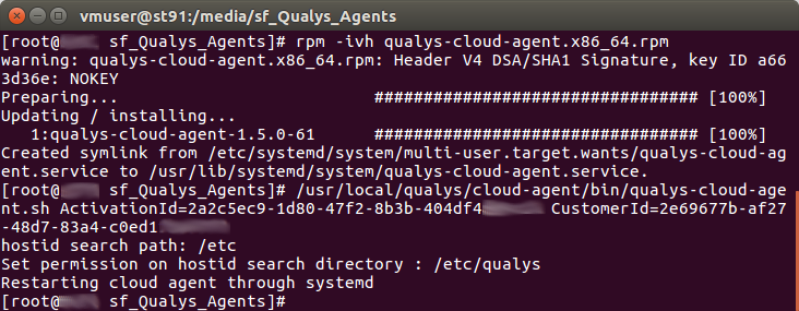Qualys Cloud Engine CentOS install