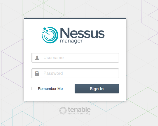 Nessus Manager Login