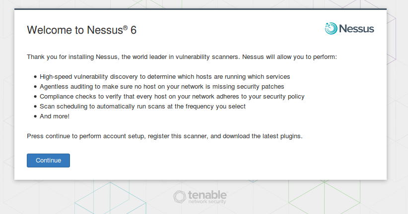 Welcome Nessus 6