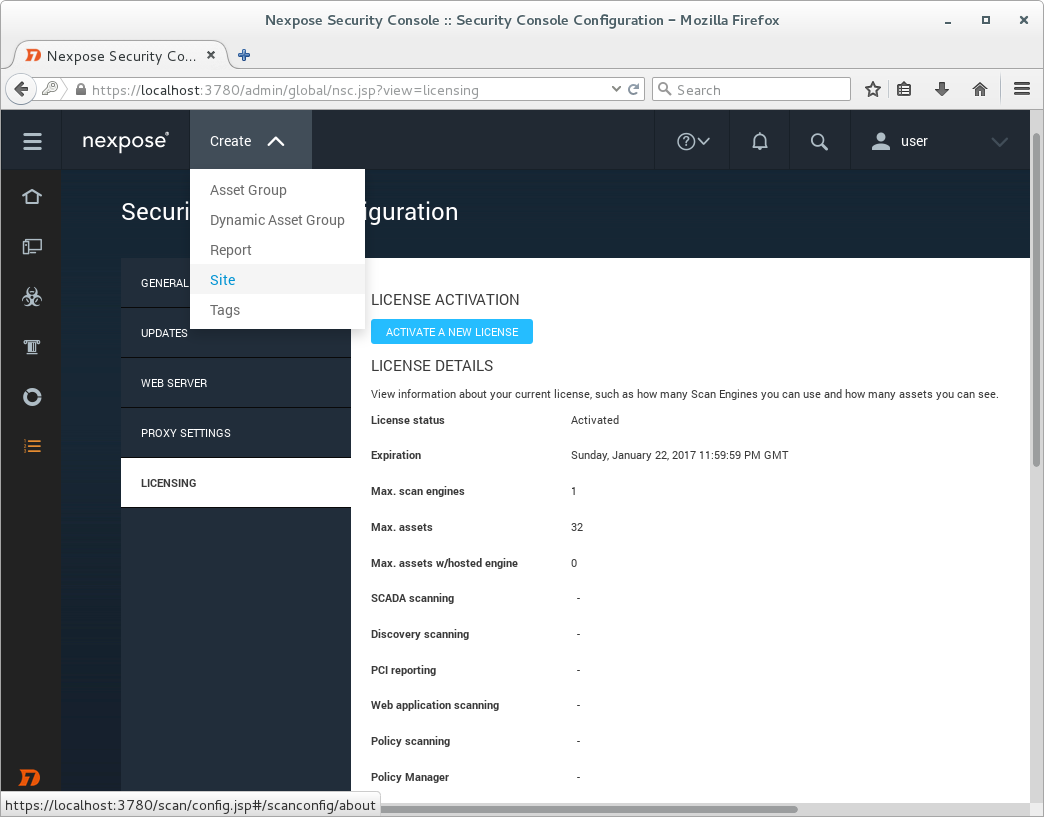 Differences between commercial and community editions of Nexpose