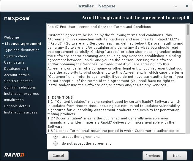 Rapid7 End Useer Agreement