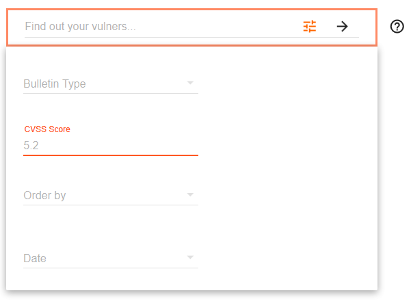 Vulners.com CVSS Score filter