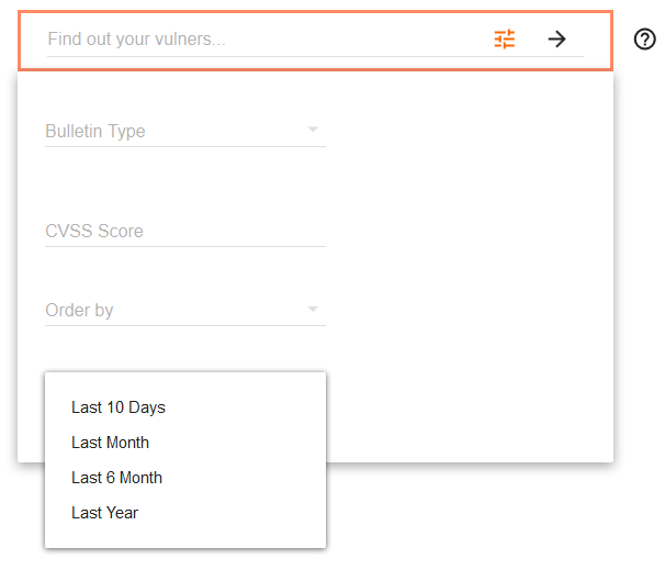 Vulners.com Date filter