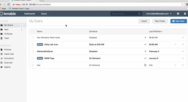 Improved interface of new Nessus Cloud v. 6.6 | Alexander V. Leonov