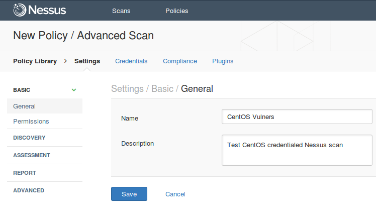 Nessus Advanced Scan