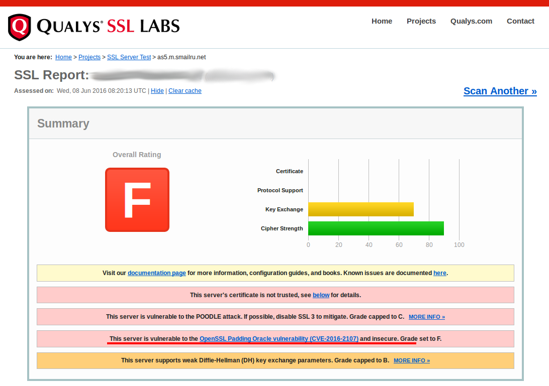 SSL Lab's SSL Server Test