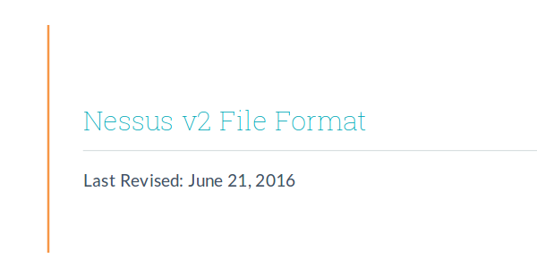 nessus v2 xml format