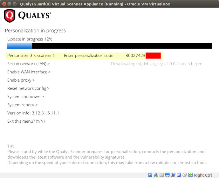 Using Qualys Virtual Scanner Appliance Alexander V. Leonov