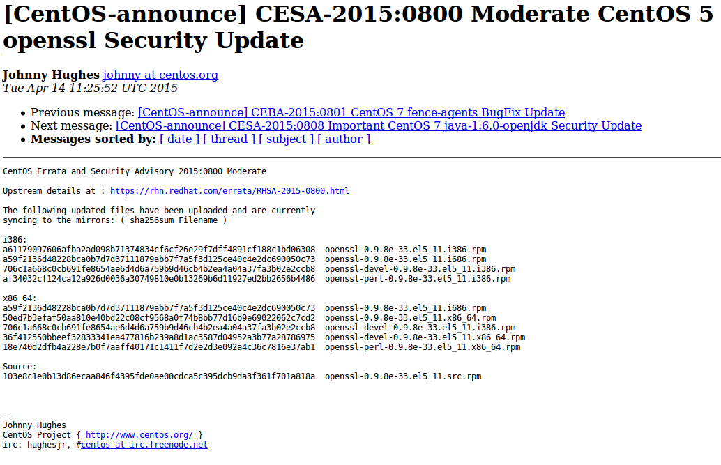 CESA bulletin example