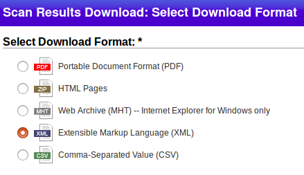 Download Qualys scan result