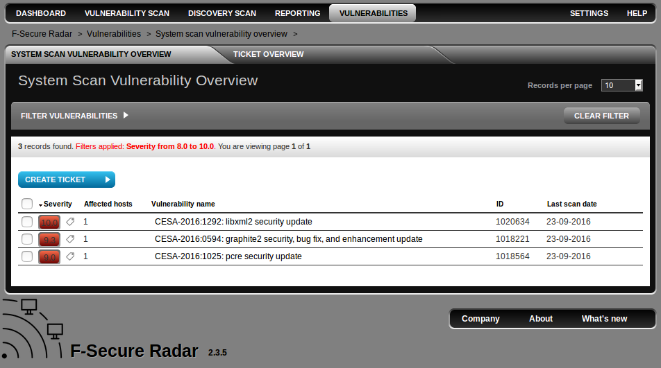 F-Secure Ticketing