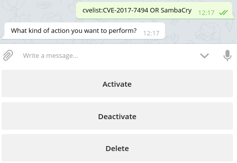 Subscription actions