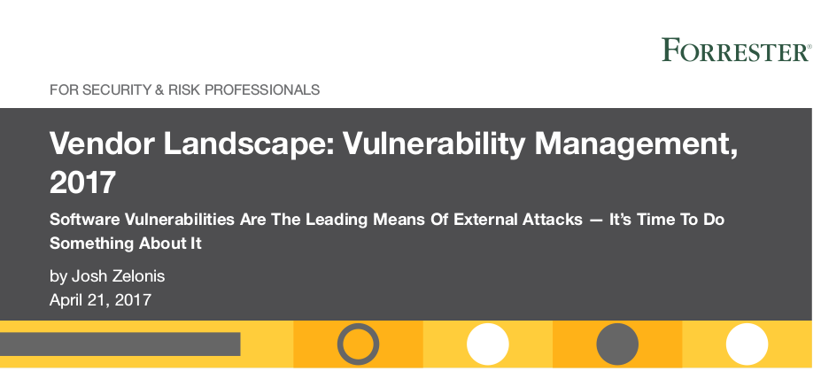 Forrester Vendor Landscape: Vulnerability Management, 2017