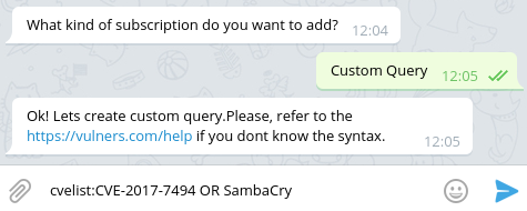 Query input