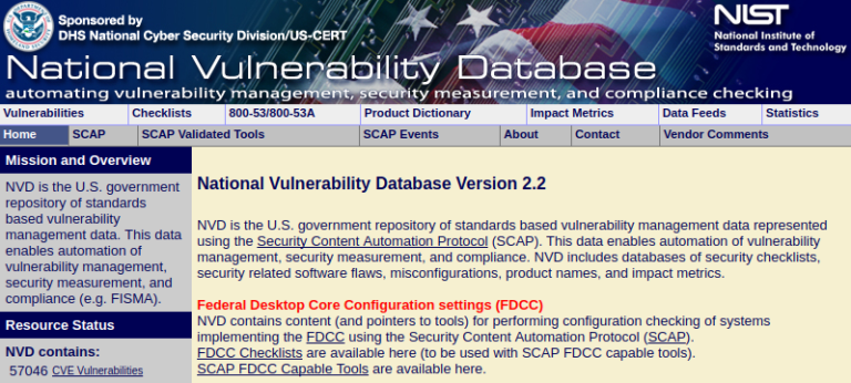 New National Vulnerability Database Visualizations And Feeds ...