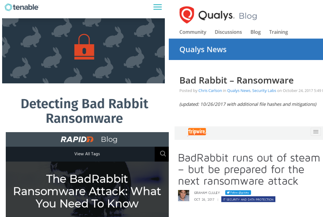 VM vendors BadRabbit