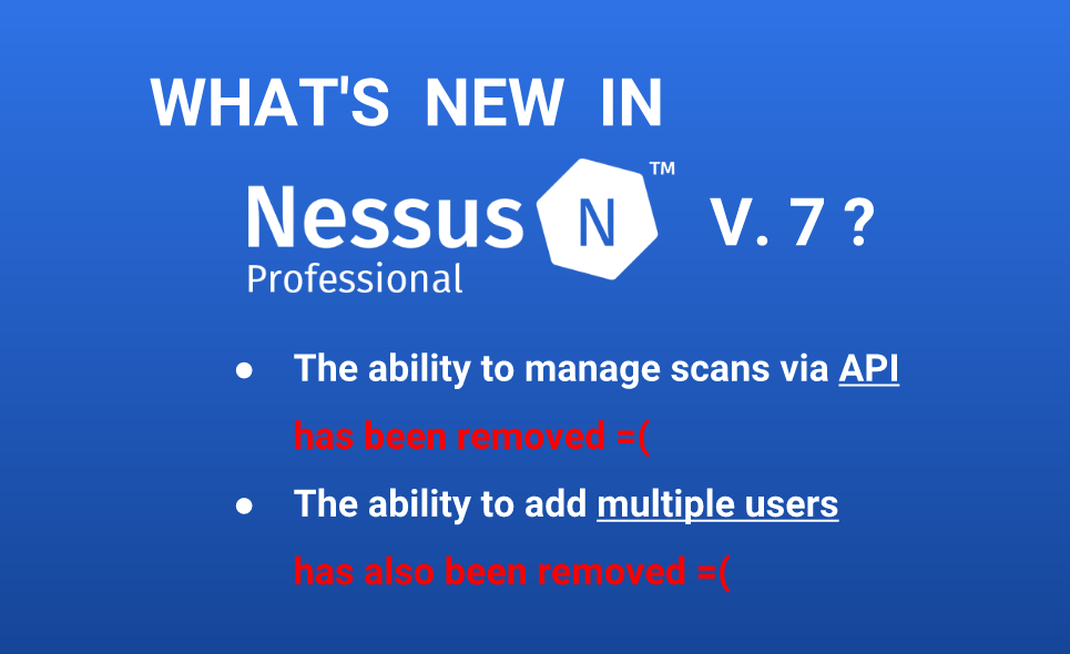 Nessus 7 release