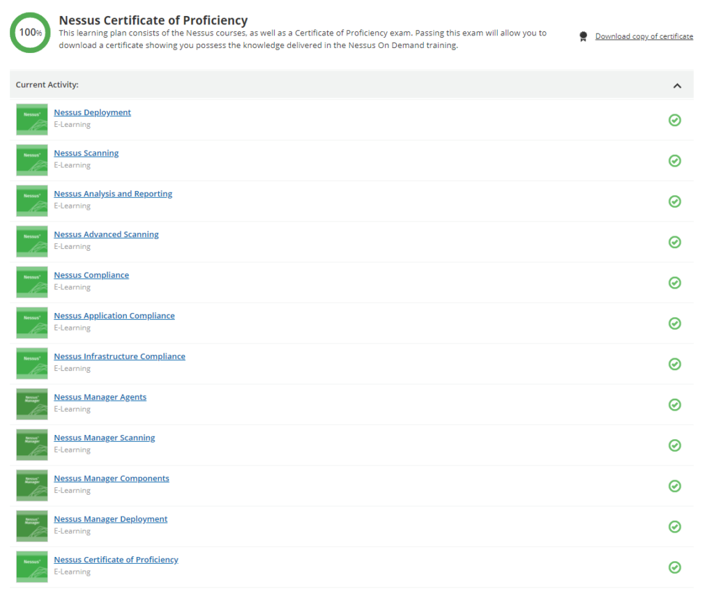 Tenable University: Nessus Certificate of Proficiency | Alexander V. Leonov