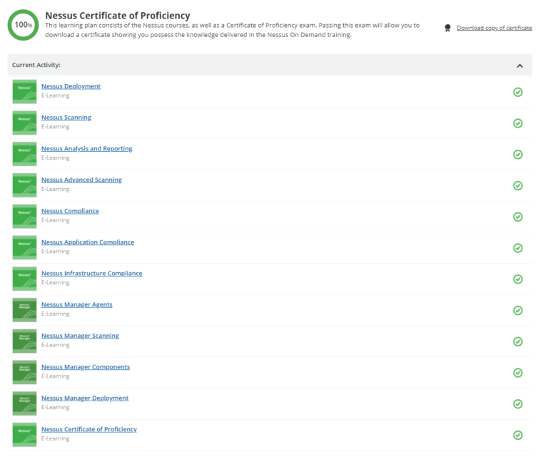 Tenable University: Nessus Certificate of Proficiency | Alexander V. Leonov