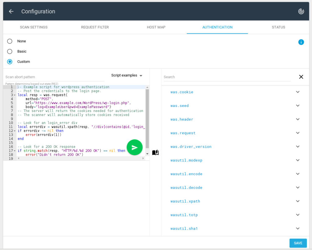 Outpost24 Appsec Scale authentication scripts