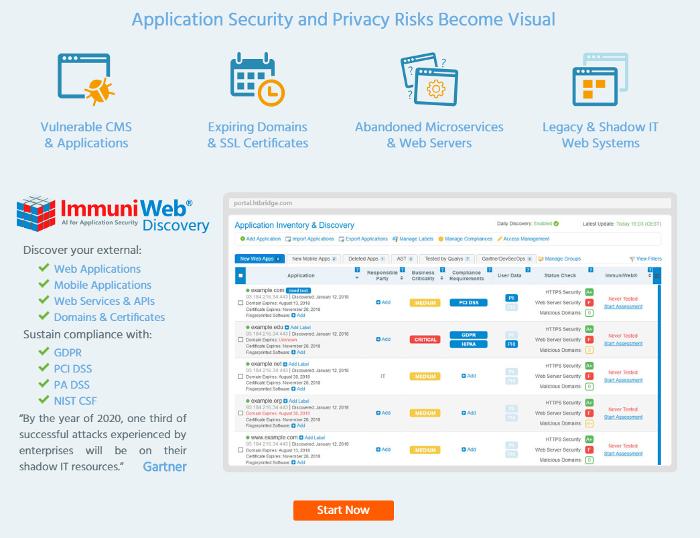 High-Tech Bridge ImmuniWeb Free Application Discovery