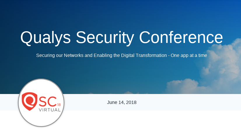 Qualys Security Conference 2018