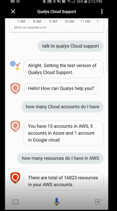 Qualys Google chatbot