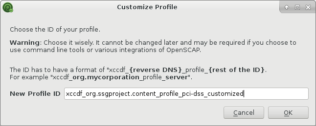 SCAP Workbench customize profile