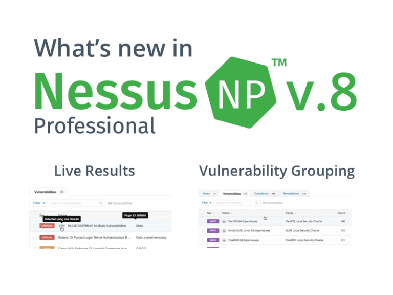 What’s new in Nessus 8 Alexander V. Leonov