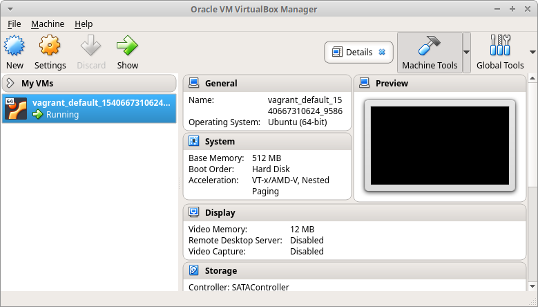 Vagrant Ubuntu VM in VirtualBox