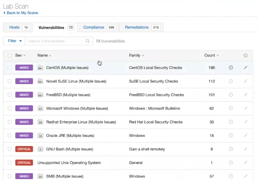 Nessus 8 vulnerability grouping