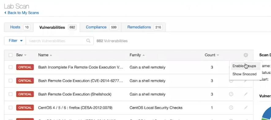 Nessus 8 vulnerability grouping gear