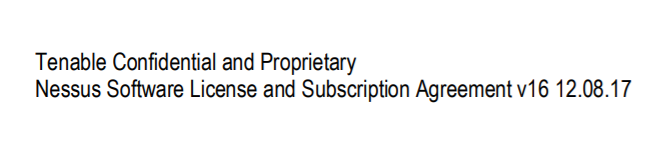 NESSUS® SOFTWARE LICENSE AND SUBSCRIPTION AGREEMENT