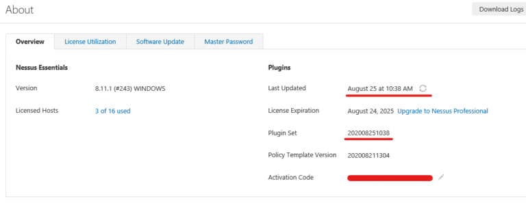 Nessus Essentials with offline registration and plugin updates ...