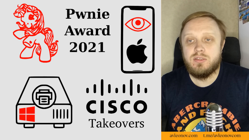 Last Week's Security News: Black Hat Pwnie Awards, iPhone Checks Photos,  Evil Windows Print Server, Cisco VPN Routers Takeovers